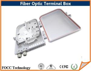 China Wallmount Cabinet 4 Core Fiber Optic Terminal Box / Ftth Termination Box on sale