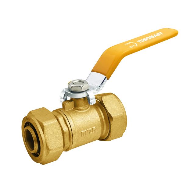 TUBOMART High Pressure Brass Ball Valve 1/2 Inch Male 1 Inch Brass Male Ball