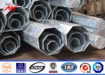 35 FT Galvanized Steel Tubular Pole 69 Kv Steel Transmission Poles Pakistan