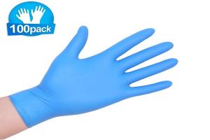 Quality Blue Nitrile Medical Examination Gloves Disposable Non Sterile Powder Free wholesale