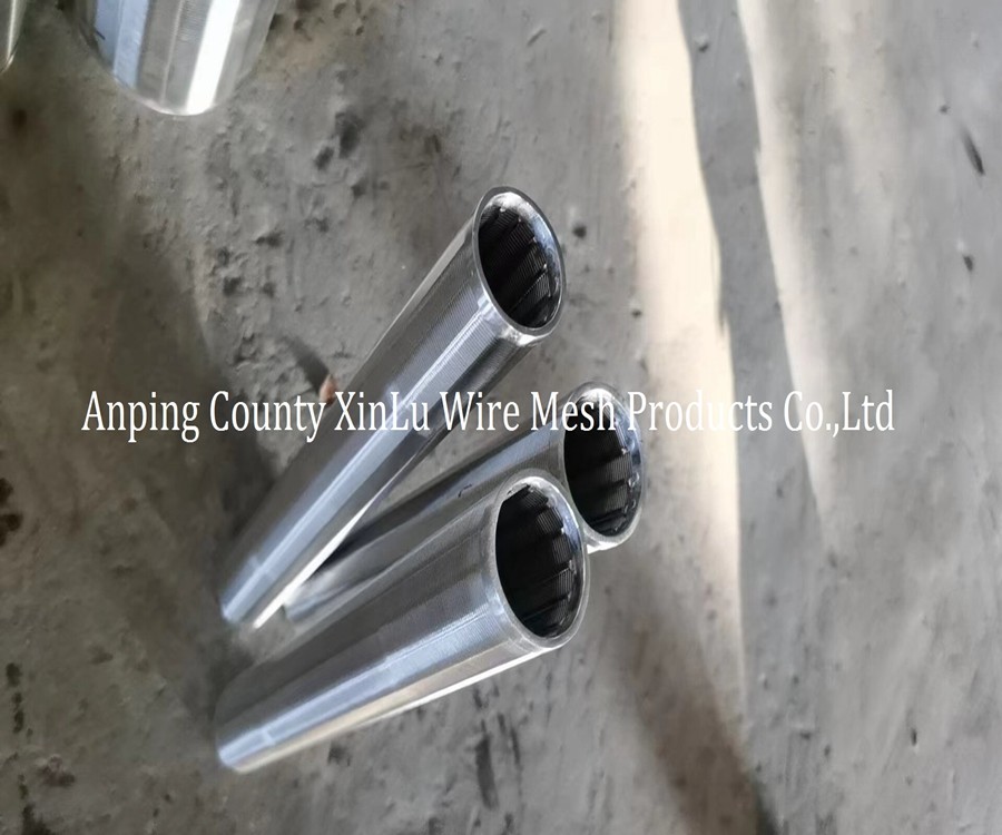 Round 316L Stainless Steel Filter Element 30mm Slot Wedge Wire Pipe Non Magnetic