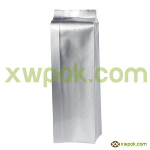 Quality Middle Sealing Flat Bottom Gusset Bags Aluminum Foil Food Grade Heat Seal wholesale