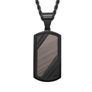 Quality Stainless Steel Cross Pendant Men's Black Cross Necklace for Christian Jewelry wholesale