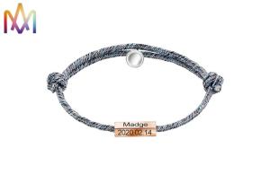 Quality Bells Pendants Braided Lettering Mens Magnetic Bracelets wholesale