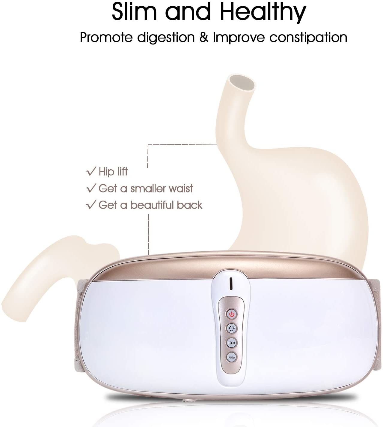 Electric Belly Slimming Belt Body Slim Fat Burning Rechargeable FCC Approved