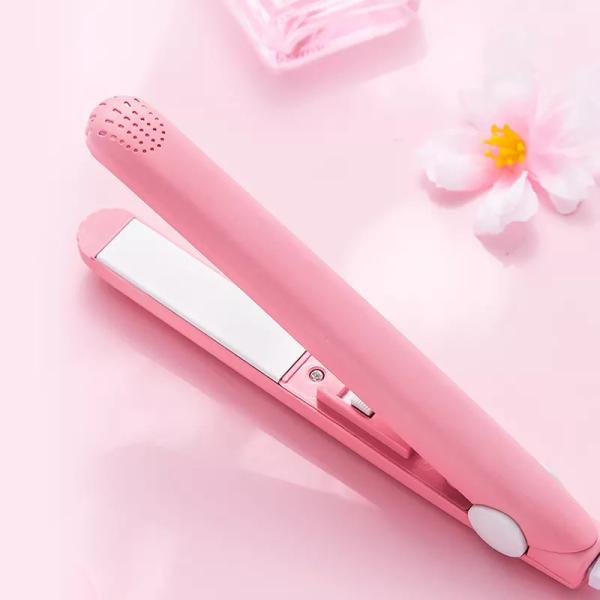 Travel Size Portable Hair Straightener Small Flat Irons Curling For Short Hair 1
