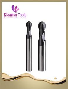 Quality Super Quality HRC45 tungsten carbide 2Flutes ball nose end mills wholesale