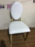 Fully Gold Plated 99cm Brushed Stainless Dining Chairs