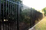 Customized Black Zinc Steel Metal Garrison Fence Panels Maintenance Free