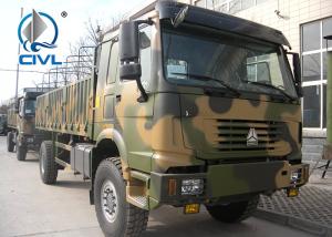 Quality Military 4 X 4 Heavy Cargo Trucks All Wheel Drive With EURO III Emission Standard ArmyGreen Colour wholesale
