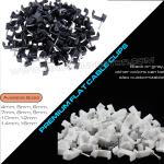 Cable Clips Black Cable Holders 100pcs, 4mm~19mm Square Cable Clips Cable