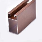 ISO9001 Slim Aluminium Door Frame Sections 6063 Powder Coating Glass Door