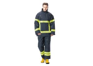 Quality Navy Blue Firefighter Uniform Nomex IIIA Breathable Layer Fire Fighter Suit wholesale