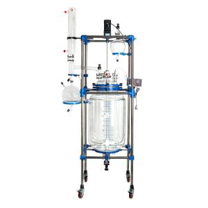 Quality Speed Lab Glass Reactor With PTEE Stirring Bar 304 Stainless Steel Pipe Vacuum -0.098MPa wholesale