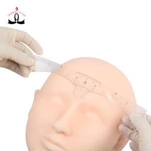 Quality Clear Permanent Makeup Microblading Eyebrow Ruler Sticker 50pcs/ Roll wholesale
