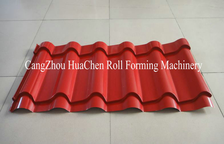 Roman Type Popular Glazed Tile Roll Forming Machine / Cold Roll Forming Machine