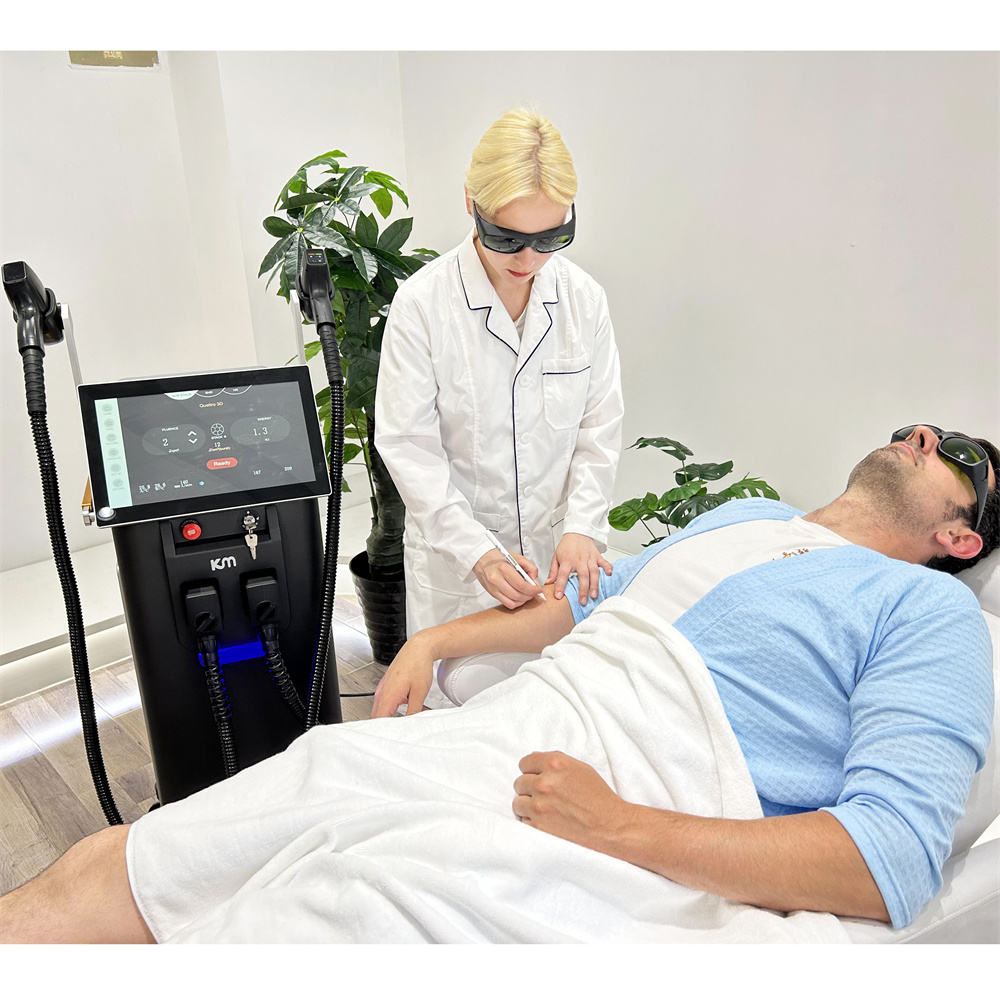 Diode Laser Hair Removal Machine KM 2024 Exchange 6 Size With 3000W High Power Handle
