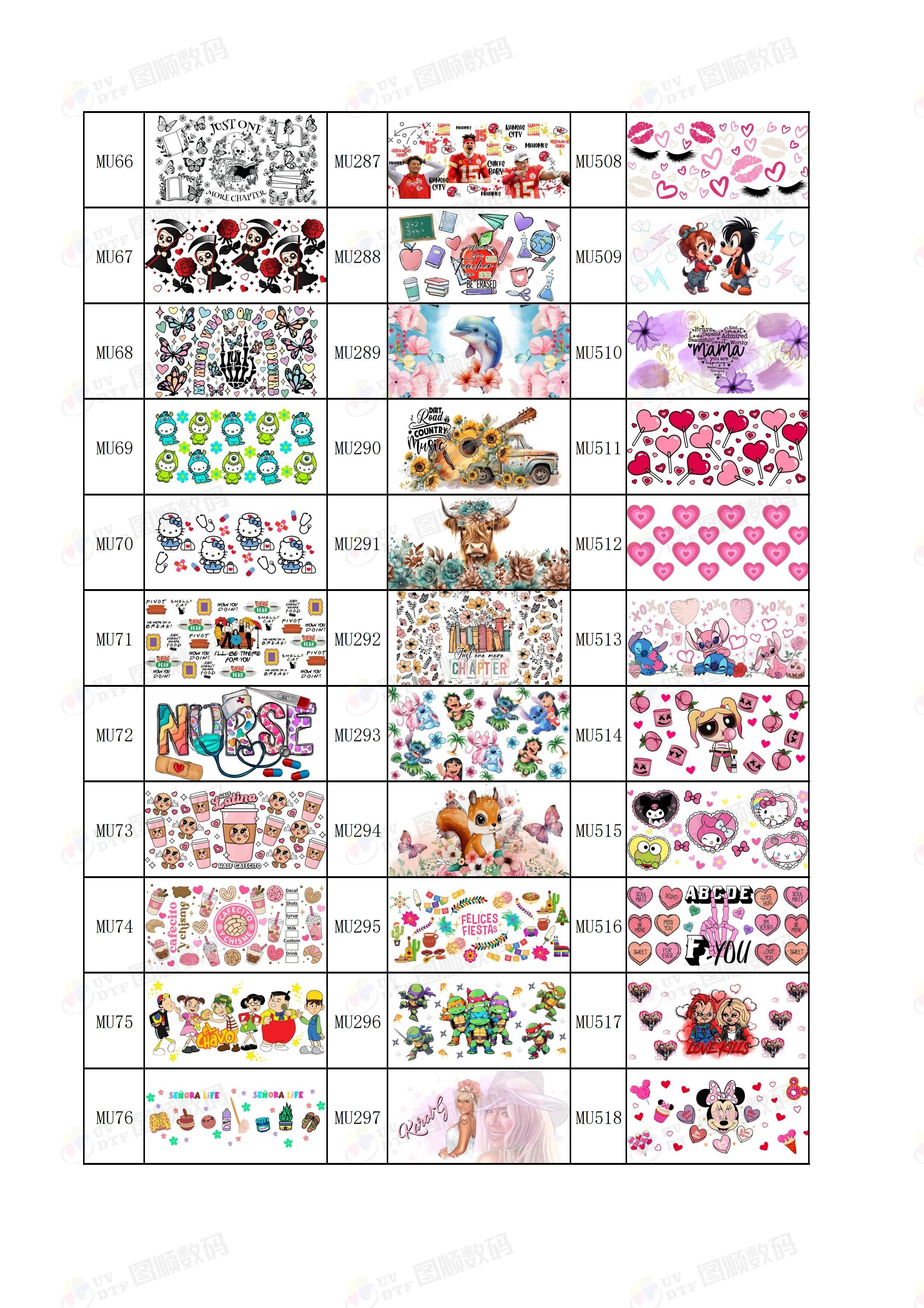 UV Varnish Sticker Custom UV DTF Cup Wraps ISO9001 SGS ROHS