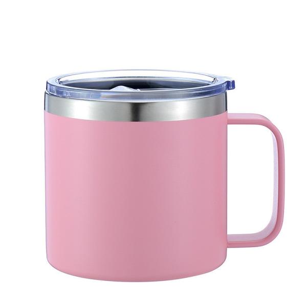 Insulated Travel Mug Tumbler Cup With Lid 12oz Double Wall Staineless Steel
