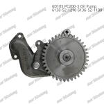 Oil pump 6D105 PC200-3 6136-52-1210 6136-52-1100