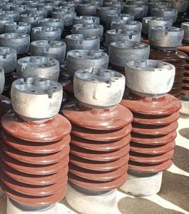 Quality High Strength Station Post Porcelain Insulator ANSI TR-208 Brown Glaze wholesale
