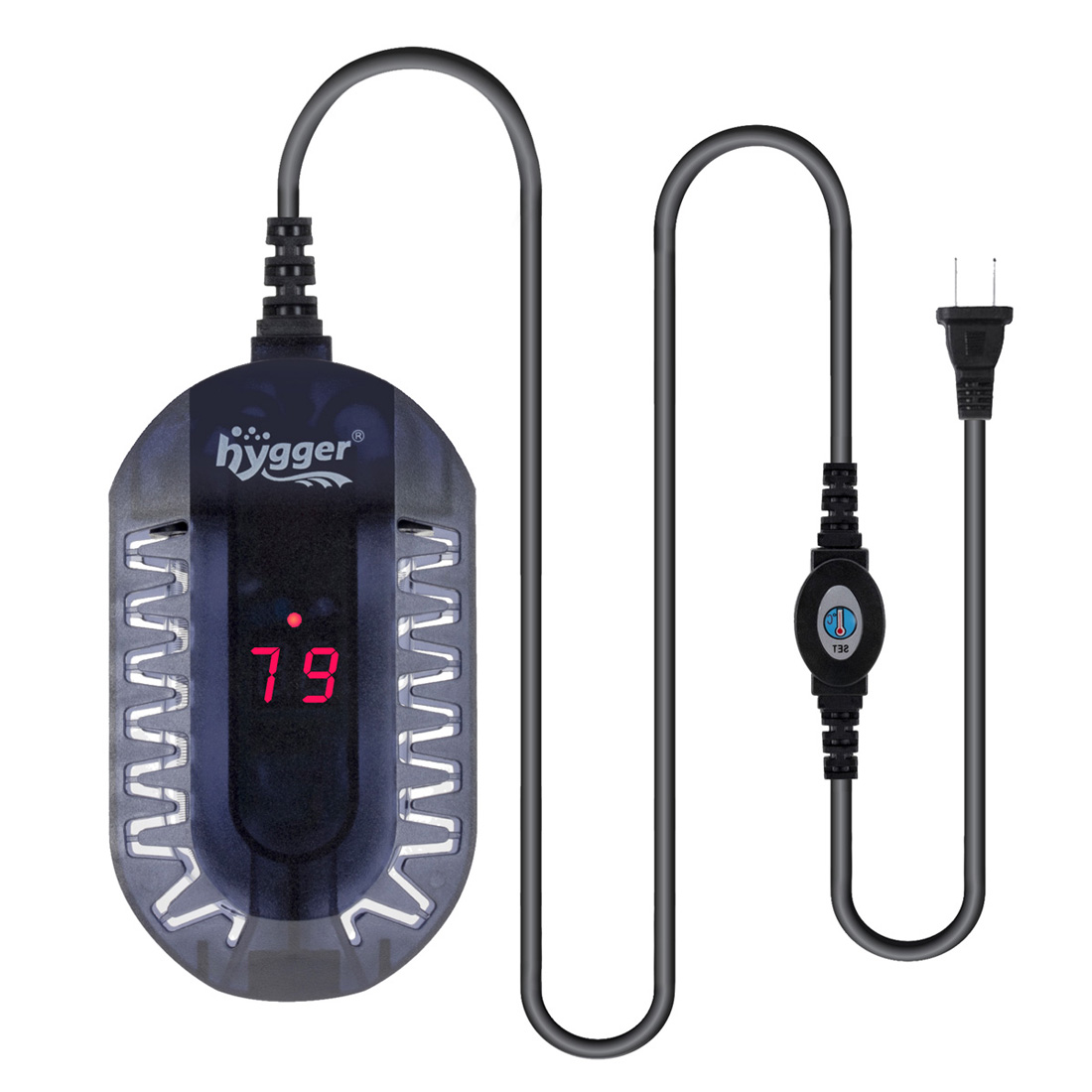 For 50W diving digital display small fish tank heating thermostat with external controller and built in thermometer