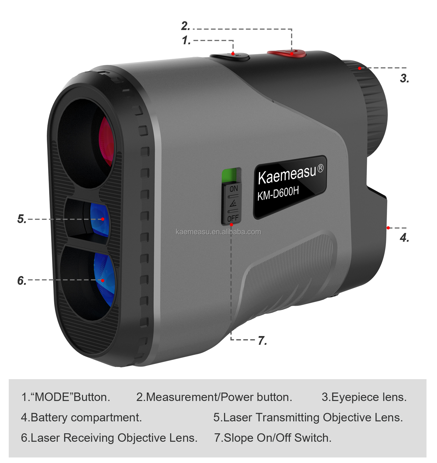 golf laser rangefinder outdoor sports hunting rangefinder handheld laser distance meter telescope