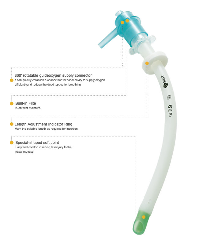 PP Oropharyngeal Nasopharyngeal Airway Tube With ISO13485 Certification
