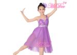 Elegant Modern Lyrical Lilac Dance Costumes Wedding Bridesmaid Dresses
