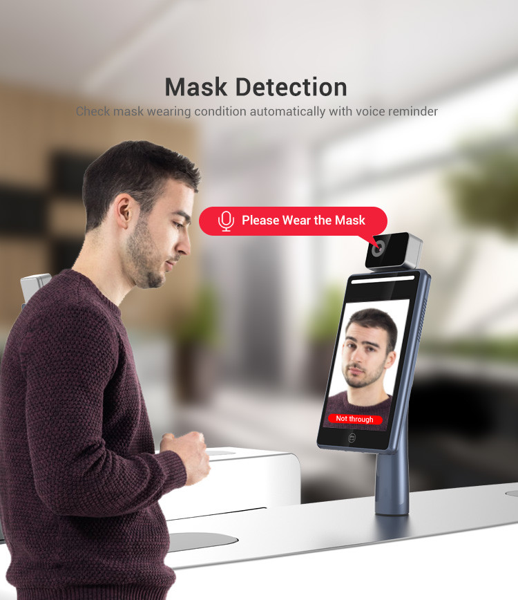 WiFi HD 720P Face Recognition Biometric Time Attendance System 2 Year Warranty
