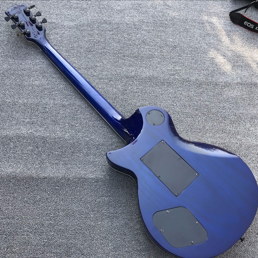 2017 line up custom New CUSTOM SHOP LP blue electric guitar, Rosewood fingerboard