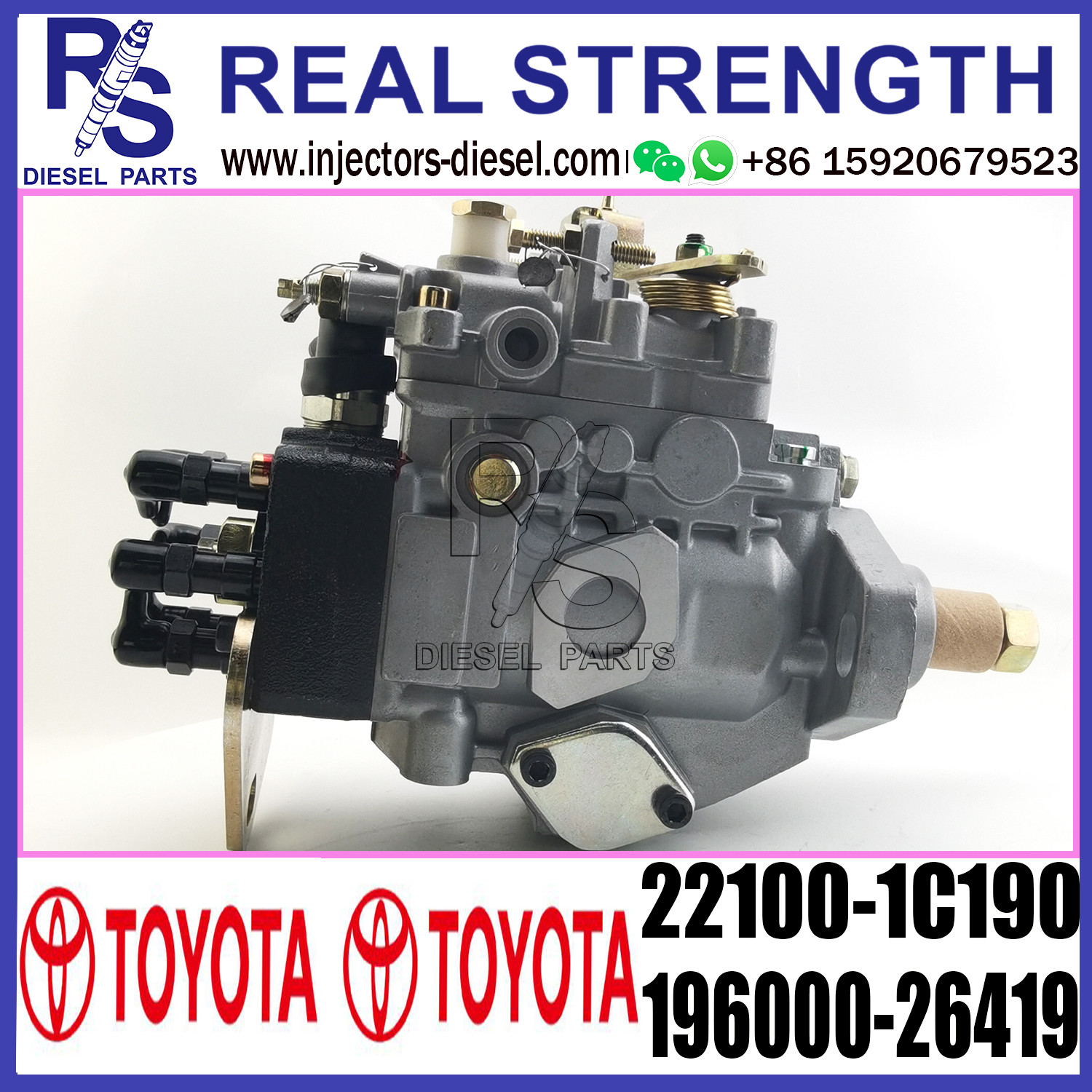Diesel Fuel Injector Pump assembly 22100-1C190 196000-26419 For TOYOTA