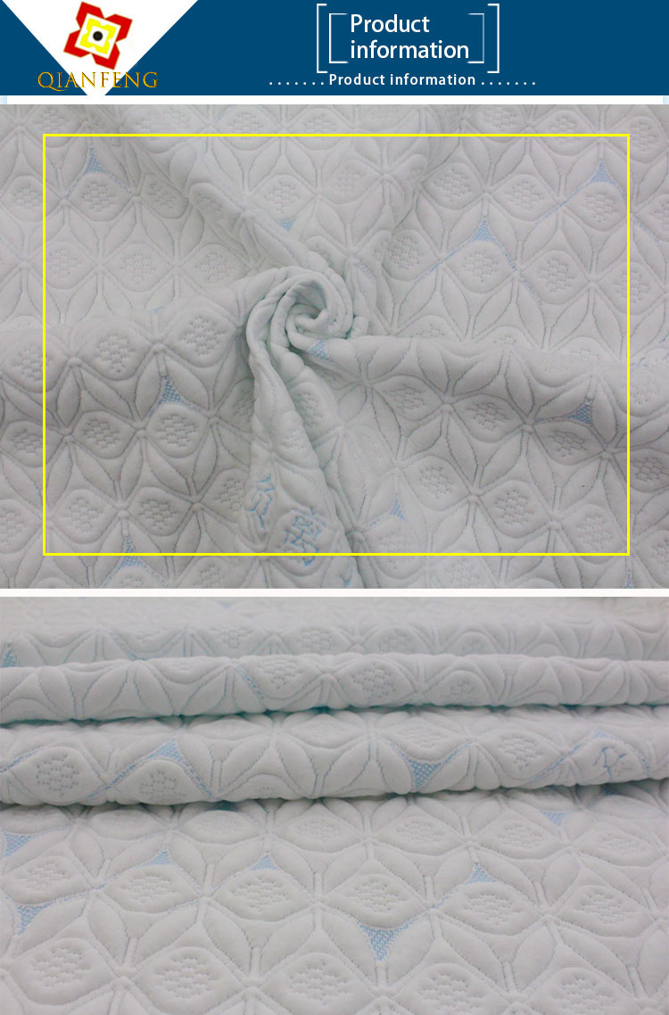 Factory Direct Selling Knitted Jacquard Breathable Mattress Fabric Pattern Customized