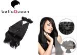 Professional Natural Black Clip In Hair Extension 15 Inch - 26 Inch Without
