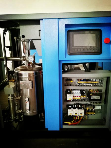Silent oil free air compressor for food industrial 100% oil free single screw