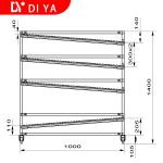 Industrial Lean Pipe Racking System Shelf