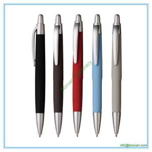Quality rubber surface hotel use gift logo pen wholesale