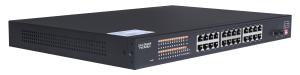 Quality IEEE 802.3af Gigabit PoE Enabled Switch 24x10/100/1000 Base-TX + 2 X Gigabit SFP wholesale