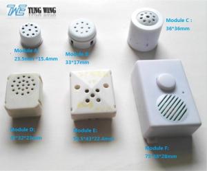 Quality ABS Plastic Push Sound Module With Customized Sound , Voice, Melody wholesale