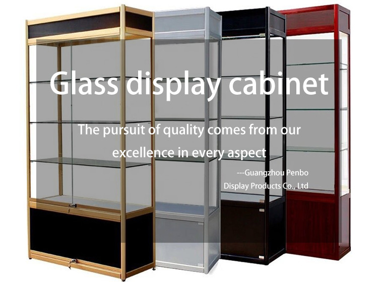 200cm High Lockable Glass Showcase Display Cabinet ODM Available