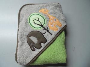 Quality cotton fabric cute baby hooded bath towels wholesale