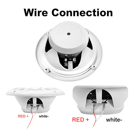 White 6.5 inch 2 Way Boat Stereo Speaker 120W Output Power for Marine Boats ATV UTV SxS