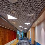 100*100*100mm Triangular Open Cell Ceiling 0.5mm Thickness Aluminum Ceiling Grid