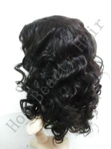 Quality Curly Glueless Front Lace Wigs Human Hair Brown 12&quot; - 28&quot; Grade 5A wholesale