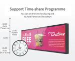 28.6inch 1920x1080 LCD Ad Display Screen 16GB Internal Memory