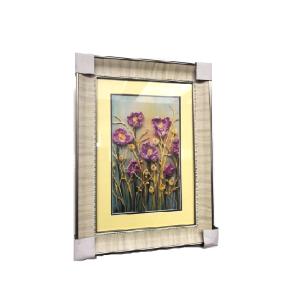 Quality Decor Dining Room Metal Frame Art , 200x300mm Gold / Silver Picture Frame Art wholesale