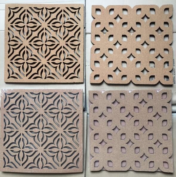Cork cutout foam pin board with adhesive backing for wall application