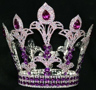 Classic round pageant crowns and tiaras fully round crowns pageant supplier china yiwu jewelry pai crown jewelry factory