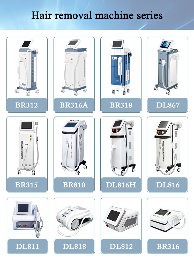 2000w Professional Laser Hair Removal Machine 808 Diode LCD Touch Screen ODM