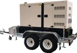 Quality 300 Kilowatt Trailer Diesel Generators Perkins 400 Kva Generator With Four Wheels wholesale